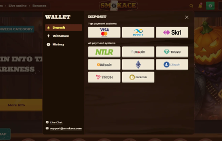 SmokAce Payment Methods