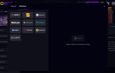 Zizobet Withdrawal Methods