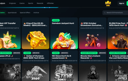 Gamdom Casino Bonuses