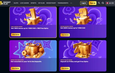 RocketPlay Casino Bonuses