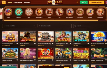 SmokeAce Casino Games