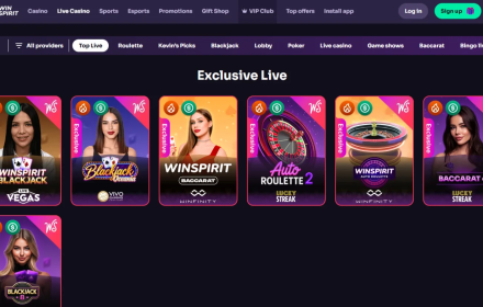 Winspirit Casino Live Games