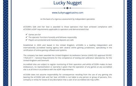Lucky Nugget ECOGRA