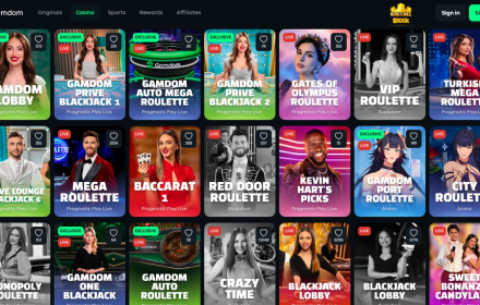 Gamdom Casino Live Games