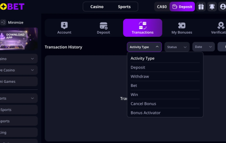 Zizobet Transactions