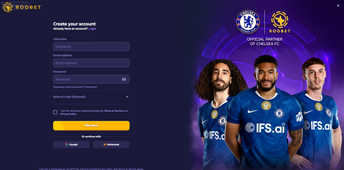 Roobet Casino Sign Up
