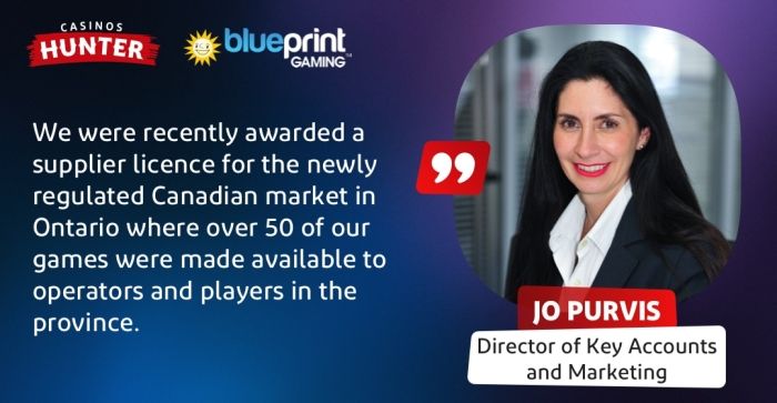 Interview With Jo Purvis, Director of Key Accounts and Marketing at Blueprint Gaming