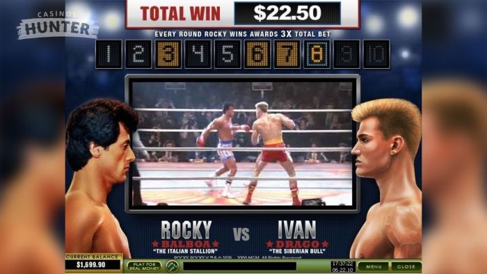 Rocky slot bonus game