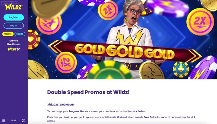 Wildz Casino Bonuses