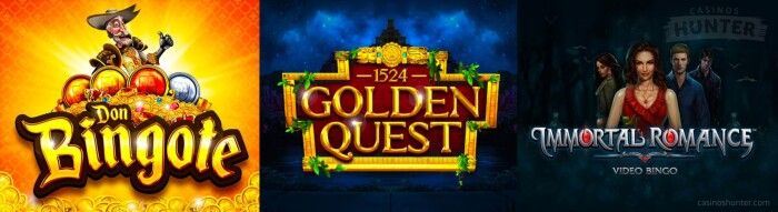 Neko Games New Releases - Don Bingote, 1524 Golden Quest, Immortal Romance video bingo