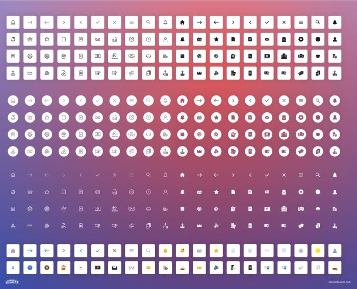 CasinosHunter's Gambling Website Icons Preview