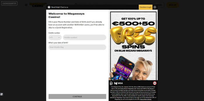 Megaways Casino Sign Up