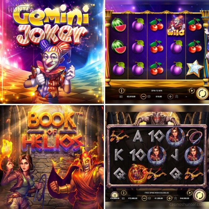 New Betsoft Slots - Gemini Joker and Book of Helios