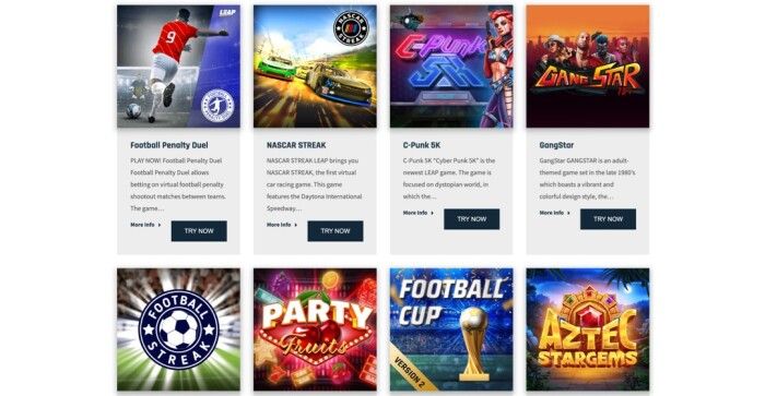 Leap Gaming Games