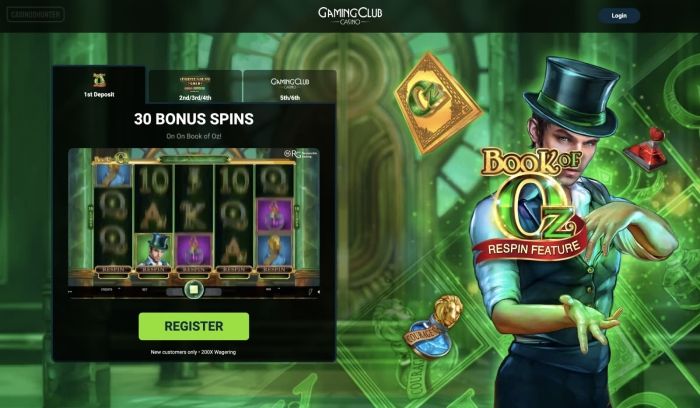 Gaming Club - 30 Free Spins for $3