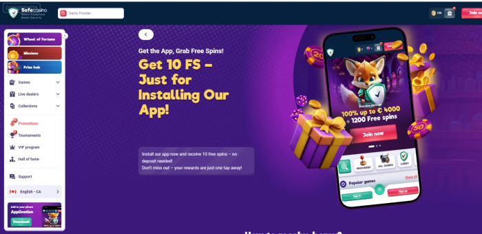 Safe Casino No Deposit 10 Free Spins