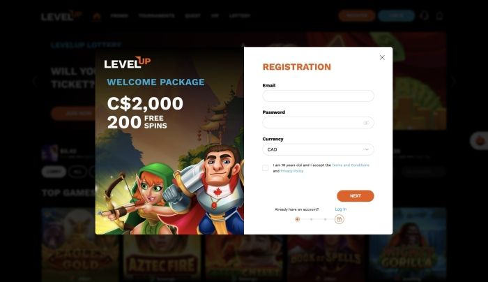 How to Sign Up with LevelUp Casino