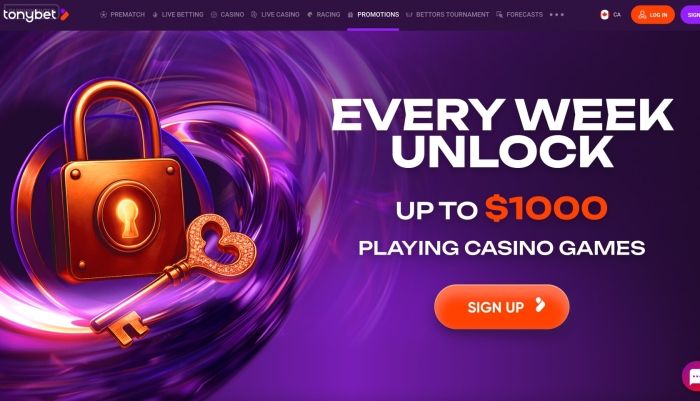 TonyBet Casino every week unlock