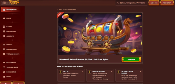 Viking Luck Casino Weekend Reload