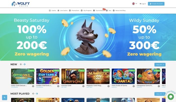 Wolfy Casino Review