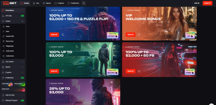 N1 Bet Casino Welcome Bonus