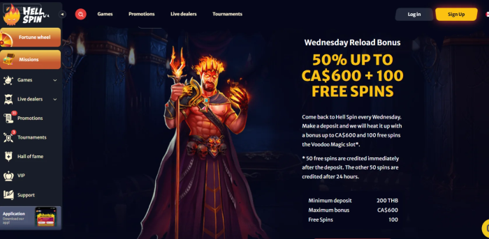 HellSpin Casino Wednesday Reload Bonus
