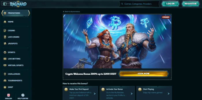 Ragnaro Crypto Welcome Bonus