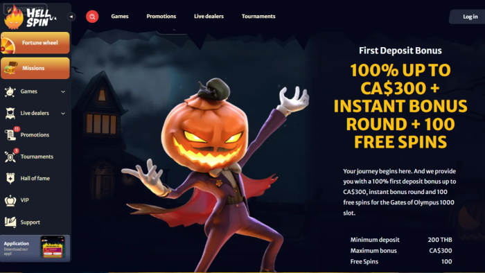 HellSpin Casino First Deposit Bonus