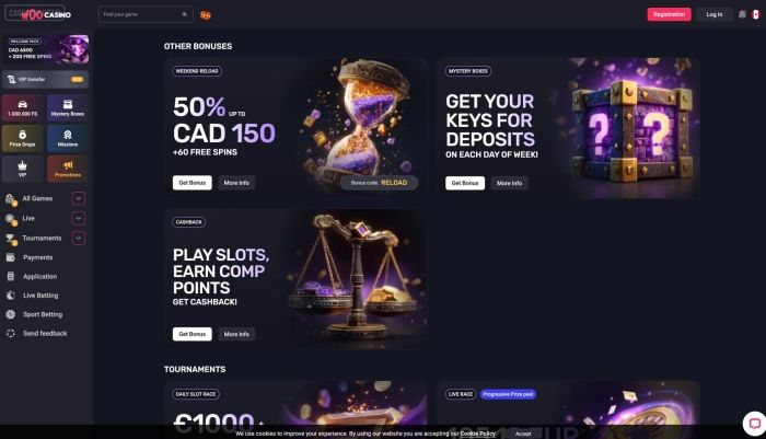 Woo Casino Bonus Codes