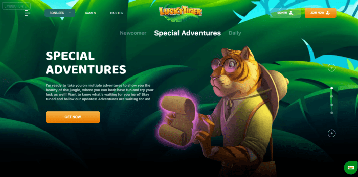 Lucky Tiger Casino Special Adventures