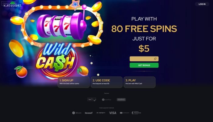 KatsuBet Casino 80 Free Spins