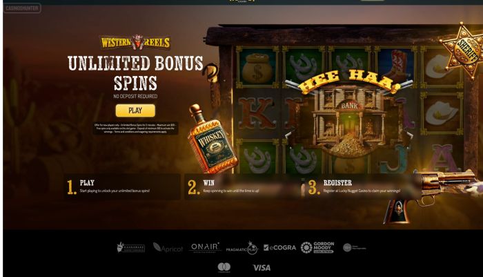 Unlimited Free Spins Lucky Nugget
