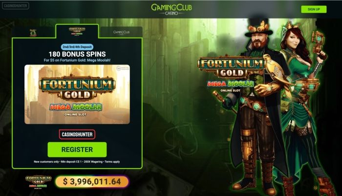 Gaming Club Casino 30 Free Spins Bonus for $3 Deposit
