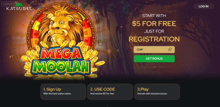KatsuBet Casino $5 Free Chip