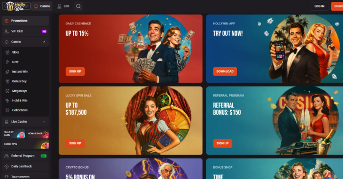 Hollywin Casino Bonuses for Existing Players