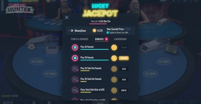 Lucky Streak Jackpot Feature