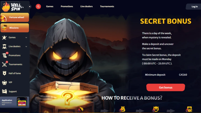 HellSpin Casino Secret Bonus