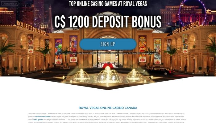 Royal Vegas Welcome Bonuses