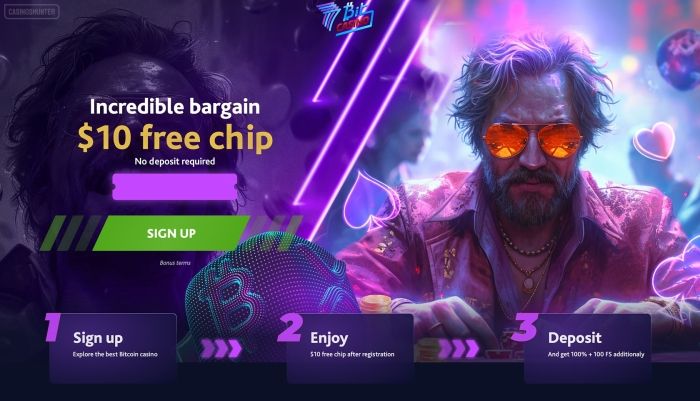 7Bit Casino 10 free chip