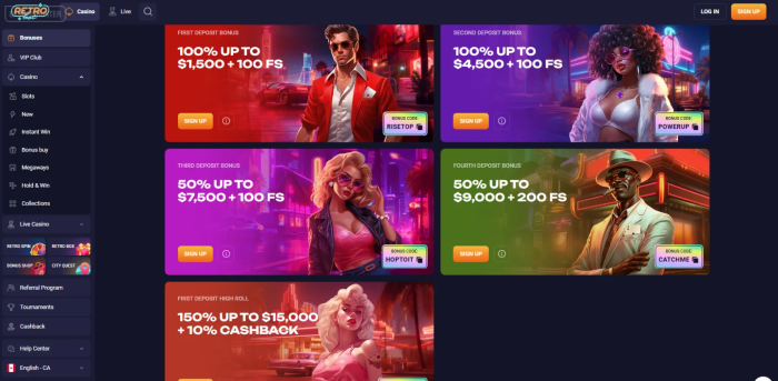 Retrobet Welcome Bonus