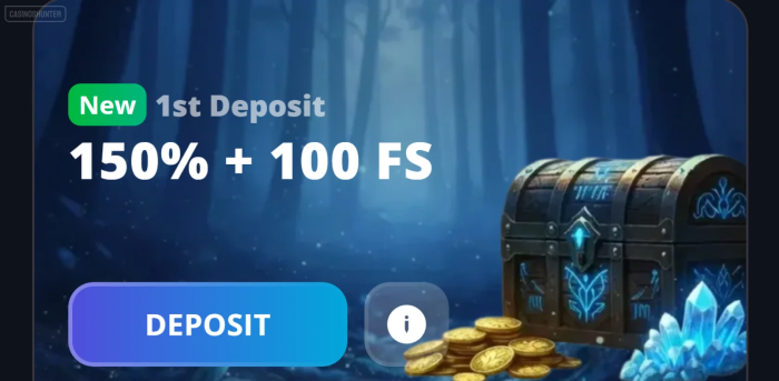 Lucky Elf Casino 1st Deposit Bonus