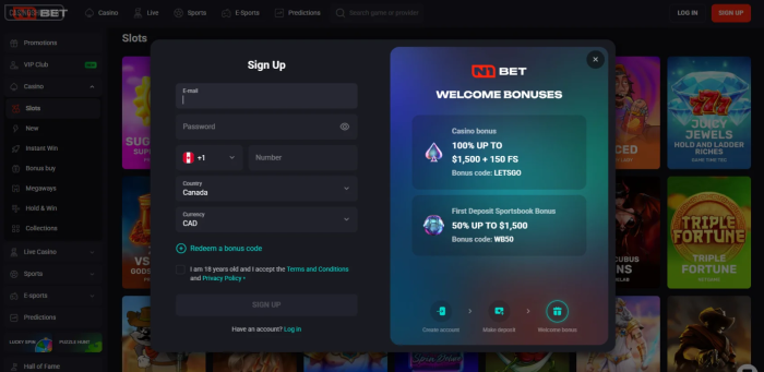 N1 Bet Casino Sign Up