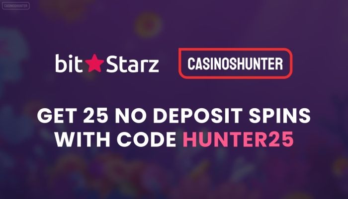 Bitstarz no deposit free spins bonus code by CasinosHunter