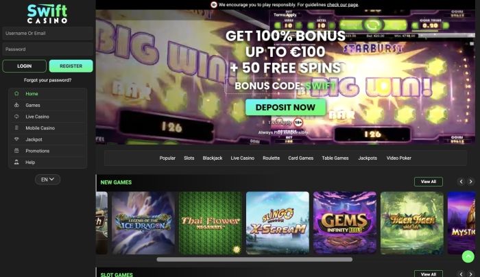 Swift Casino Review