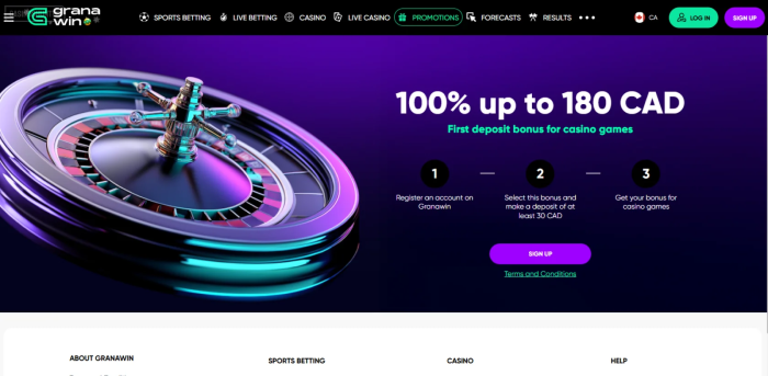 Granawin Casino First Deposit Bonus