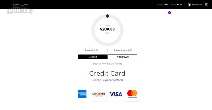Choose AMEX payment method