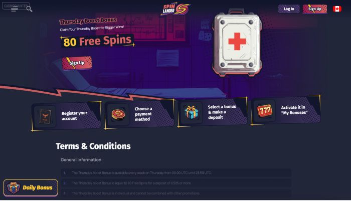 Spin Lander Casino Free Spins