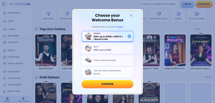 Casinolab Casino Sign Up