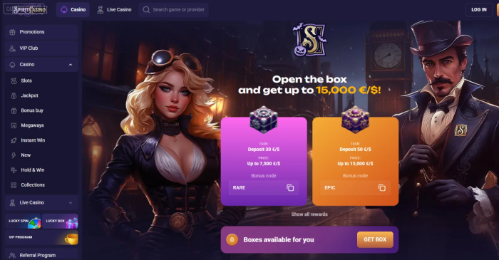 Spirit Casino Lucky Box