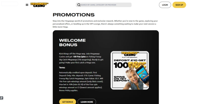 Megaways Casino Bonuses